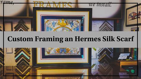 hermes scarf framing nyc|hermes scarf display.